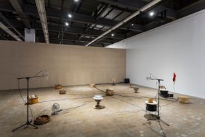 Tarek Atoui, _The Elemental Set_ (2019–2023). Exhibition view: 14th Gwangju Biennale: _soft and weak like water_, South Korea (7 April–9 July 2023). Courtesy the artist and Gwangju Biennale Foundation. Photo: glimworkers.